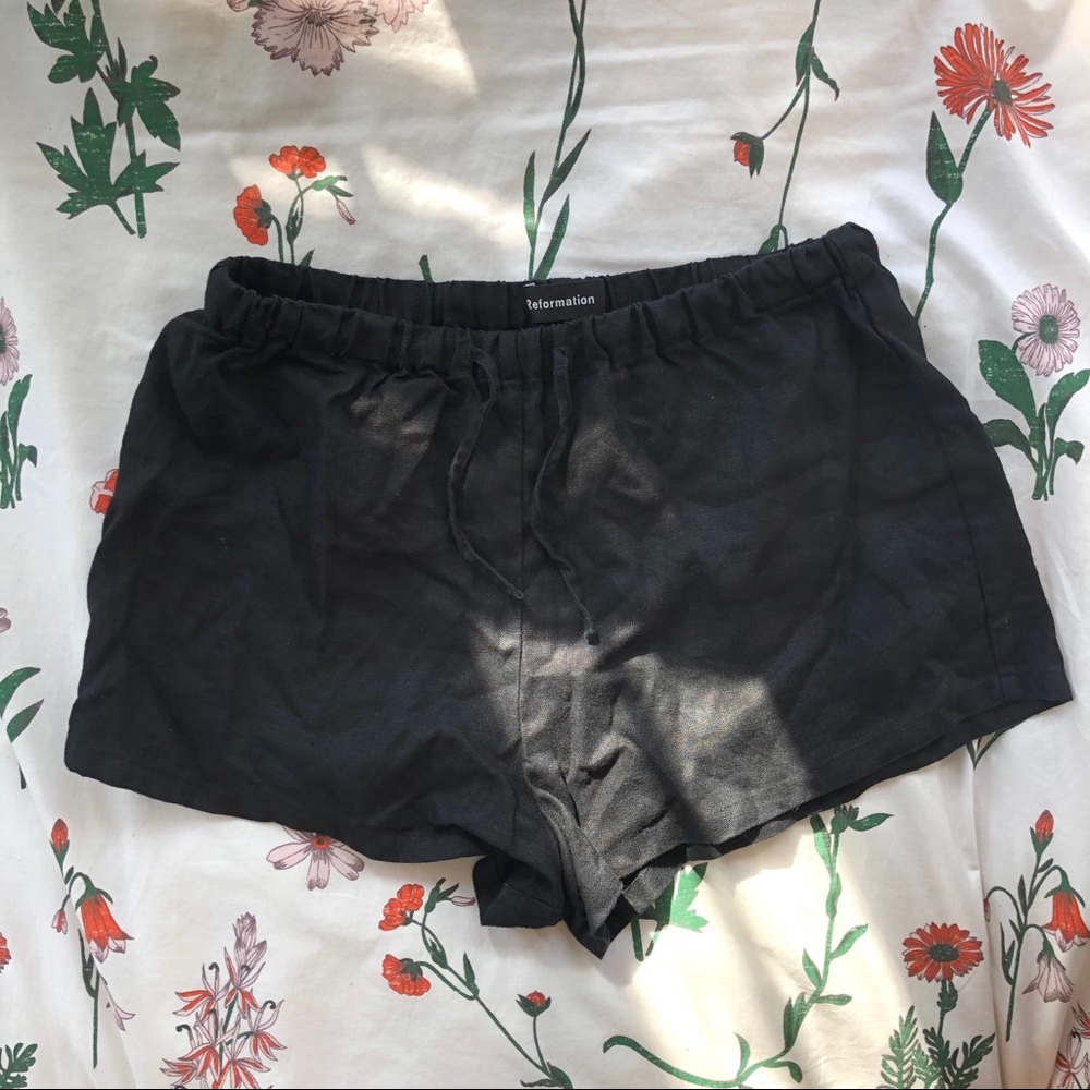 Reformation linen shorts